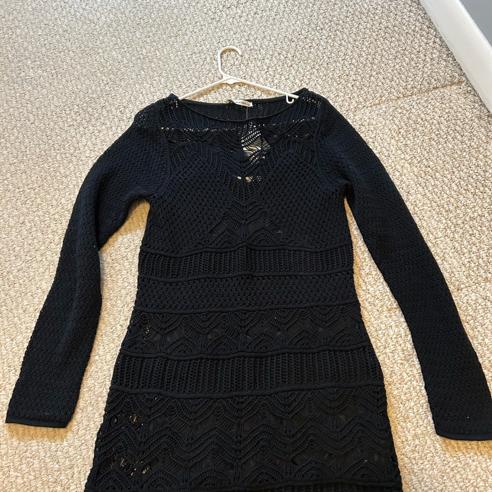 Abercrombie Black Long Sleeve Dress NWT